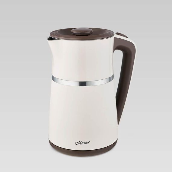 Електрочайник Maestro MR-030-BIEGE, 1.7 л, 2200 Вт, з подвійними стінками