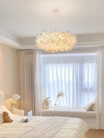 Люстра світлодіодна підвісна LED світильник для квартири на стелю лед 27635 Білий 30-170х50х50 см.