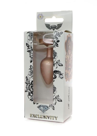 Анальна пробка - Jewellery Pearl Gold Heart Plug Clear S | Зображення 5