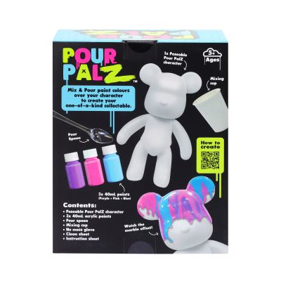 Набор для творчества ToyMonster Pour Palz Флюид Арт - Мишка &quot;Ягодный взрыв&quot; (GS-G08682) | Зображення 6