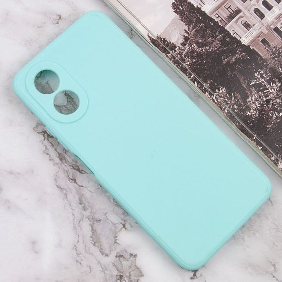 Силиконовый чехол Candy Full Camera для Oppo A78 4G Бирюзовый / Turquoise | Зображення 1
