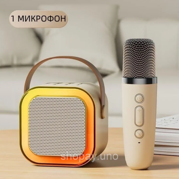Детский набор Караоке Беспроводной микрофон + Bluetooth Колонка | Зображення 5