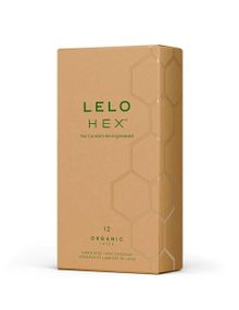 Презервативи LELO HEX Condoms Organic 12 Pack, тонкі та суперміцні Sex Aura