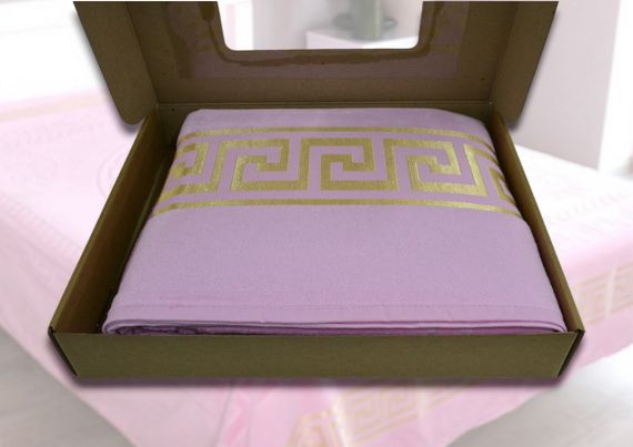 Махрове покривало 200х215см (Піке) Світло-рожеве | Зображення 4