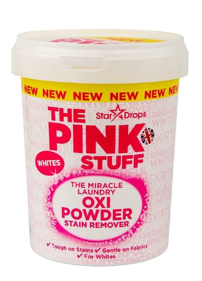 Пятновыводитель для белого белья The Pink Stuff Oxi Powder Stain Remover Whites 1 кг