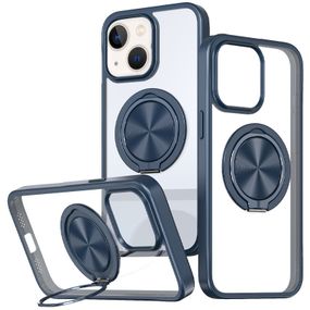 TPU+PC чохол Metal Ring with MagSafe для Apple iPhone 15 (6.1") Синій