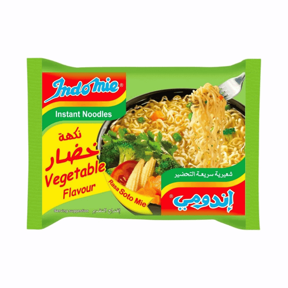 Локшина швидкого приготування з овочевим смаком  75г Indomie 8994963002909