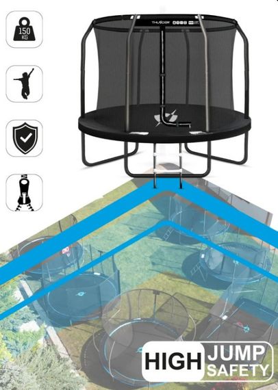 Батут із внутрішньою сіткою THUNDER Inside Elite 10FT 305 см Black | Зображення 5