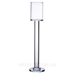 Подсвечник стеклянный на ножке 8×36 см подсвечник бокал декоративный прозрачный HP-4-44M
