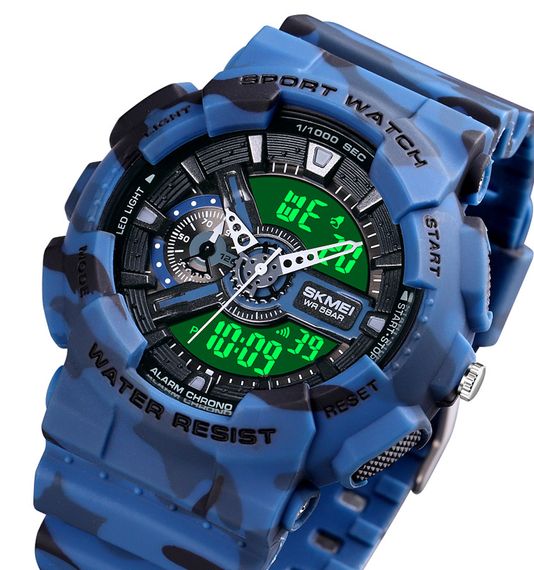Чоловічий годинник Skmei 1688CMBU Camo Blue | Зображення 3
