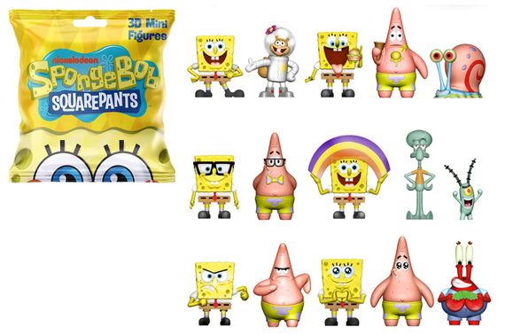 Фігурка-сюрприз SB3D-2025 SPONGEBOB- ГУБКА БОБ SPONGEBOB SQUAREPANTS