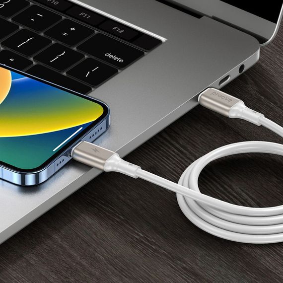 Кабель Proove Flex Type-C to Lightning 27W (1m), Белый, 1.0 м | Зображення 2