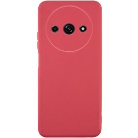 Силиконовый чехол Candy Full Camera для Xiaomi Redmi A3 Красный / Camellia