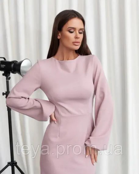Плаття для жінок колір світло-рожевий розміри S, L, XL FI_009396 | Зображення 3