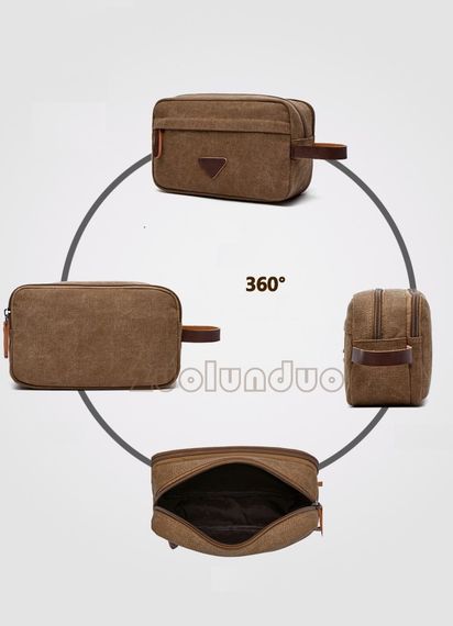 Чоловіча дорожня косметичка Zuolunduo. Сіра | Зображення 1