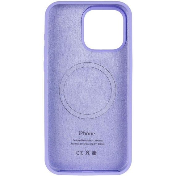 Чохол Silicone Case (AA) Logo with MagSafe для Apple iPhone 11 Pro (5.8") Бузковий / Dasheen | Зображення 2
