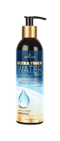 Густа змазка Sensuva Ultra-Thick Water-Based (240 мл) на водній основі, без гліцерину та парабенів