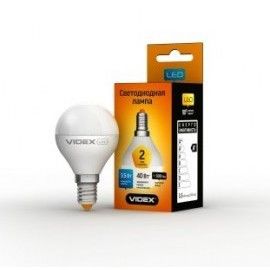 Лампа G45e 3,5W E14 3000K 220V LED Videx
