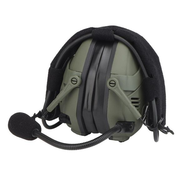 тактичні активні навушники HD-16 Bluetooth+ кріплення чебурашки олива | Зображення 2