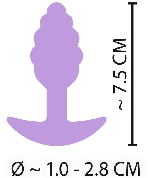Анальна пробка Cuties Plugs Purple Sex Aura | Зображення 6