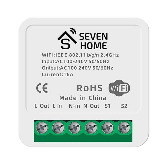 Розумне WiFi реле із таймером 16A, Smart Home / Бездротовий WiFi вимикач для розумного будинку | Зображення 3