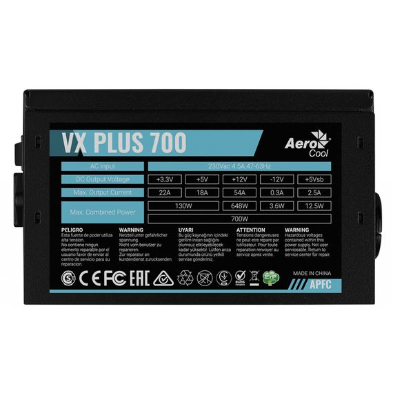 Блок живлення AeroCool 700W VX 700 PLUS (VX 700 PLUS) | Зображення 2