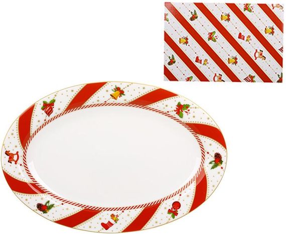 Блюдо порцелянове "Candyland" овальне 35х25см | Зображення 1