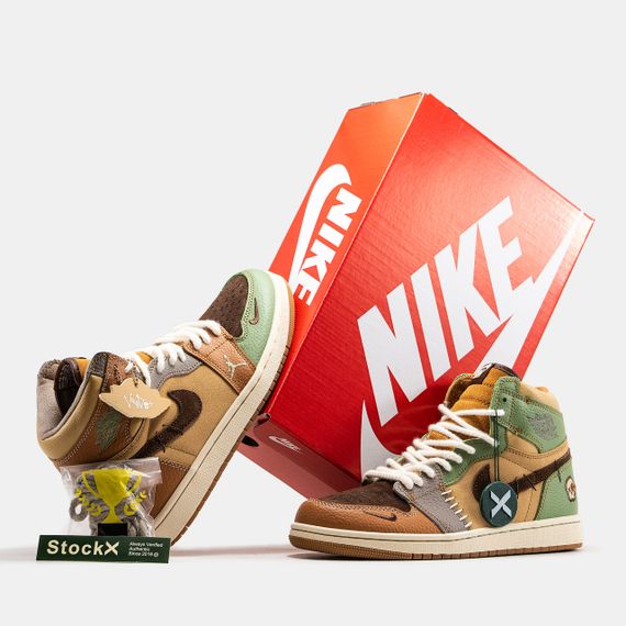 Чоловічі кросівки Air Jordan 1 x Zion Williamson Voodoo весна / літо / осінь 1346 42 | Зображення 7