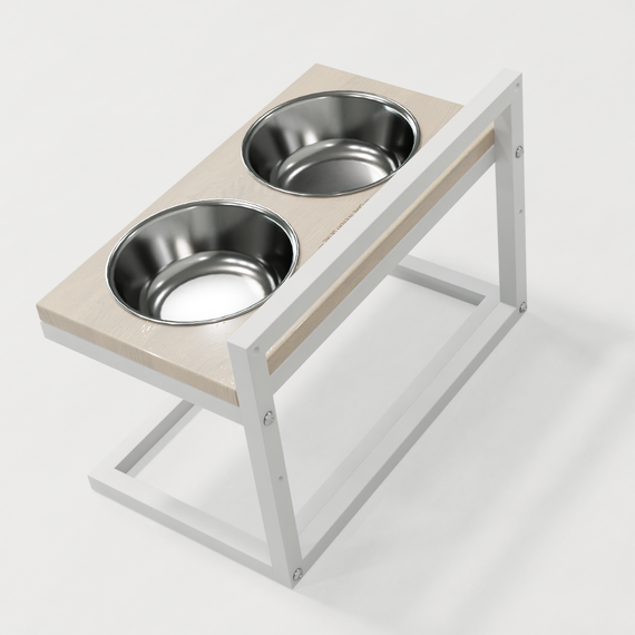 Миски на регульованій підставці для середніх собак Hollky Flex M (2 × 0.85 л) FM-422530-WHWH | Зображення 7