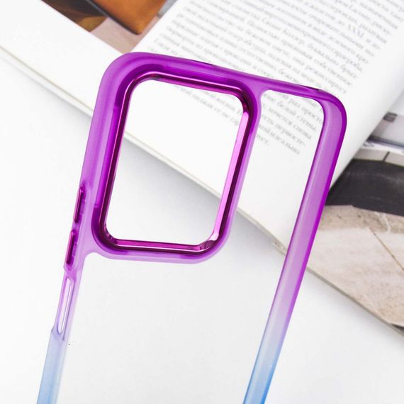 Чохол TPU+PC Fresh sip series для Xiaomi Redmi Note 12 4G Синій / Фіолетовий | Зображення 4