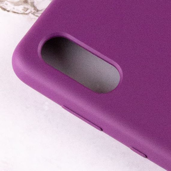 Чехол Silicone Cover Full Protective (AA) для Samsung Galaxy A02 Фиолетовый / Grape | Зображення 3