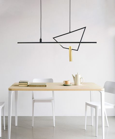 Люстра світлодіодна підвісна LED світильник для квартири на стелю лед 27175 Чорний 60-150х15х120 см. | Зображення 3