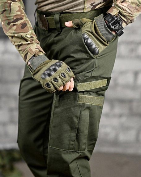 Тактические штаны  pyramid  рипстоп олива ВТ7485 | Зображення 4