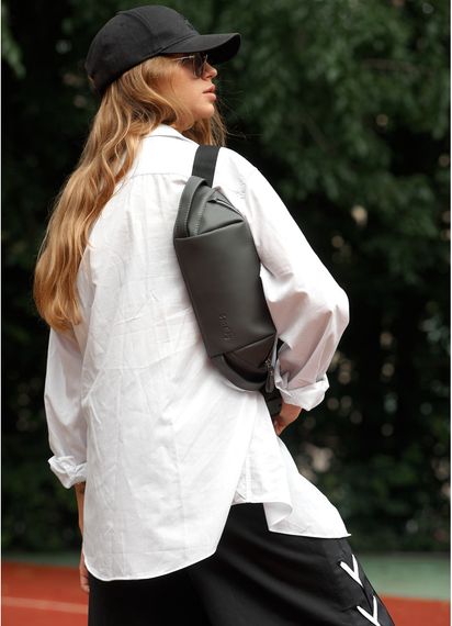 Сумка жіноча Sambag HOLSTER MSH Графітова 36 х 14 х 4 см (87113009) | Зображення 5