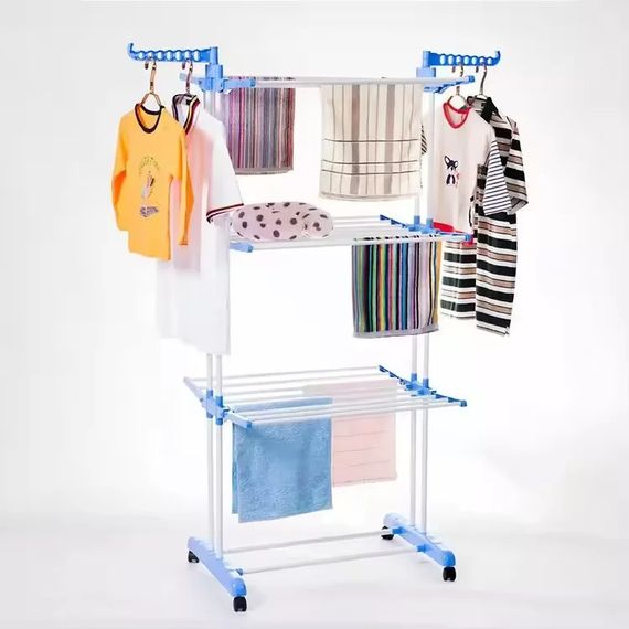 Складна сушарка для білизни до 40 кг 172х73х64см XPRO Garment Rack With Wheels (123459786_722) | Зображення 4