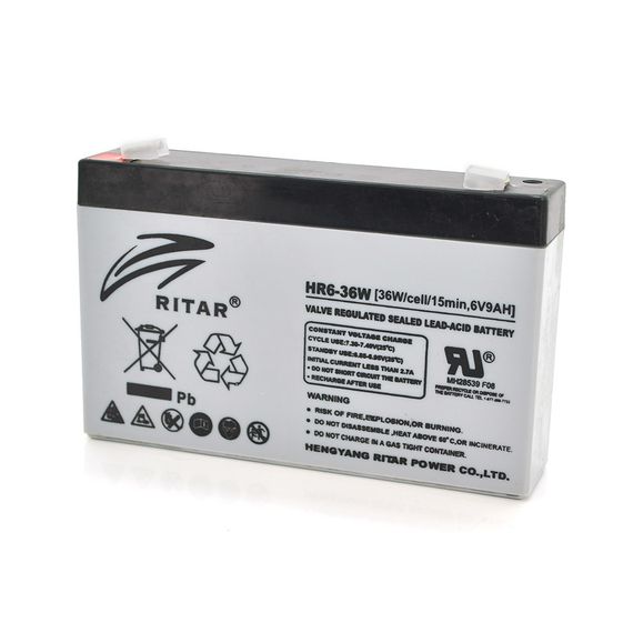 Аккумуляторная батарея AGM RITAR HR6-36W, Gray Case