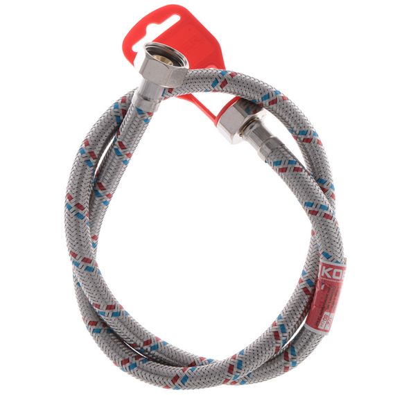 Гнучкий шланг для підключення води Гайка 1/2'' - Гайка 1/2'' (80 см) KOER (KR0256) | Зображення 2