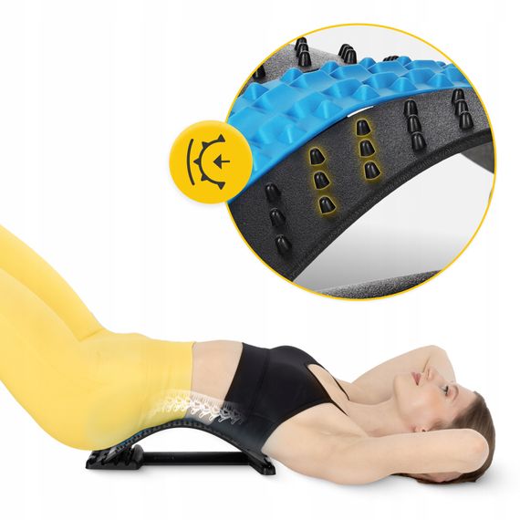 Тренажер для розтягування спини та хребта 4FIZJO 4 рівня Black/Blue (P-5905973400305) | Зображення 1