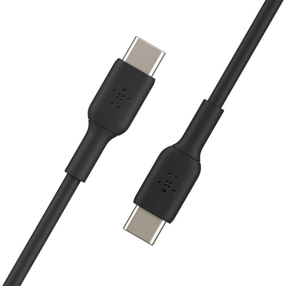 Дата кабель USB-С - USB-С, PVC, 1m, black Belkin (CAB003BT1MBK) | Зображення 3