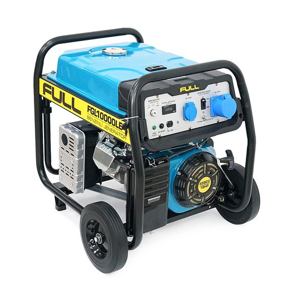 Генератор бензиновий FULL FGL 10000LE, 1-фазний 230V, 50Hz, 10kVA/8kW, бак 28 л
