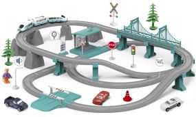 Ігровий набір ZIPP Toys Міський експрес 103 деталі. Зелений