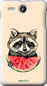 Чохол на Lenovo A529 Єнотик з кавуном "4605u-200-2448"
