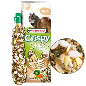 Лакомство для хомяков, крыс, мышей Versele-Laga Crispy Sticks Rice & Vegetables, 2 шт х 55 гр