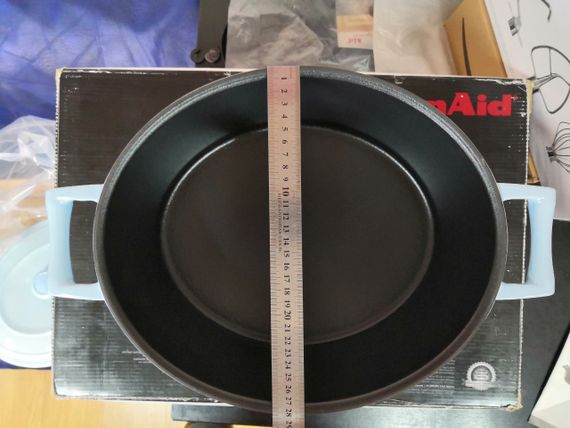 Кастрюля чугунная KitchenAid 5,7 литра гусятница KCTI60CRGB 8,4кг | Зображення 4