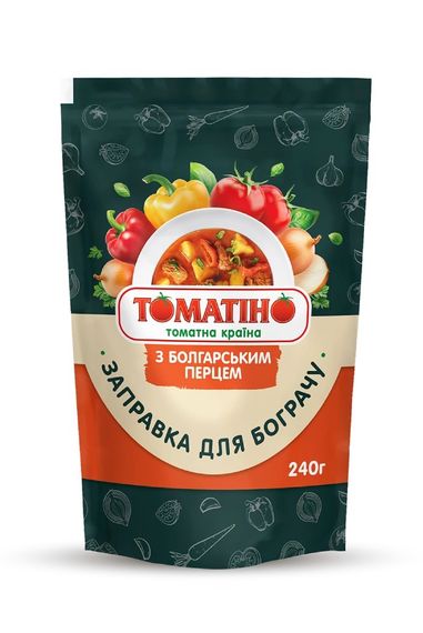 Томатна заправка для бограчу Томатіно з болгарським перцем 240 г