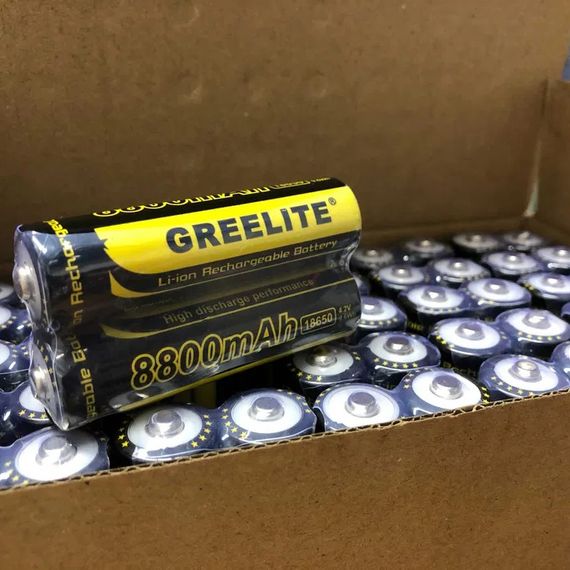 Акумулятор (1шт) 18650 Greelite 4.2V 9.6Wh Li-ion батарейка для ліхтарика | Зображення 7