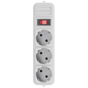 Мережевий фільтр Maxxter SPM3-G-6G, сірий, 1.8 м кабель, 3 розетки