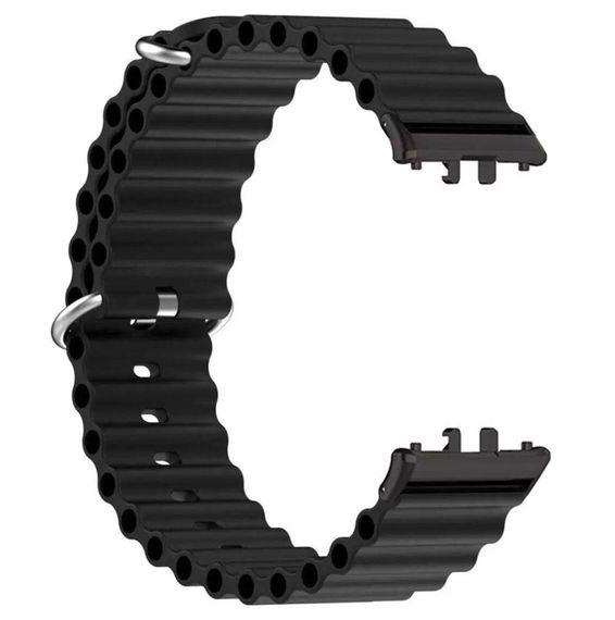 Силіконовий ремінець Primo Ocean для смарт-годинника Samsung Galaxy Fit 3 (SM-R390) - Black | Зображення 1