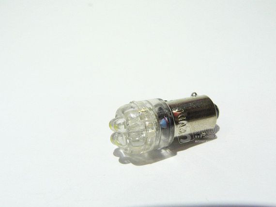 BA9S, cветодиодная автолампа  4pcs LED(3mm) белого цвета свечения