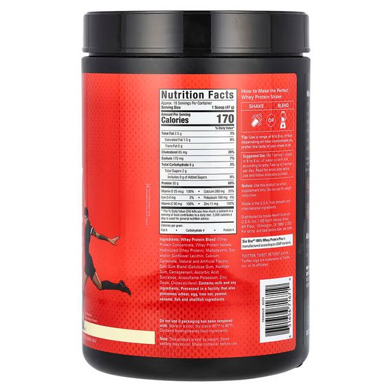 Протеин Six Star 100% Whey Protein Plus 821 g (Vanilla Cream) | Зображення 1